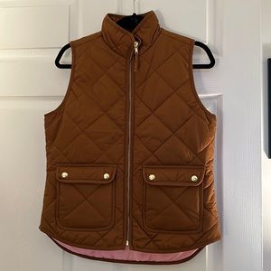 J.Crew Factory Brown Quilted Vest Size XS